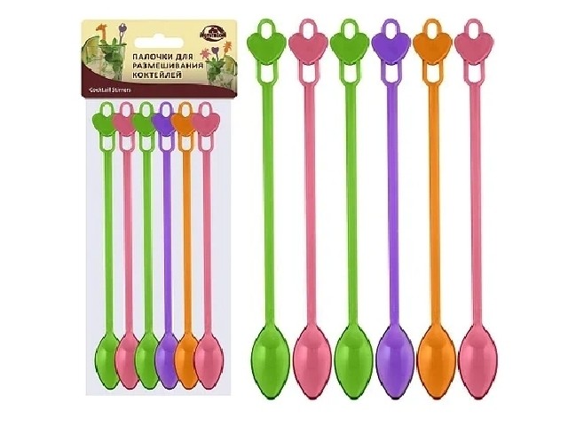 Ложка коктейльная.Набор 6 шт 76-98